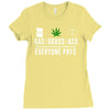 gas, grass or ass everyone pays Ladies Fitted T-Shirt
