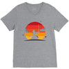 Samurai Sunset V-Neck Tee