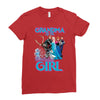 grandma of the birthday girl Ladies Fitted T-Shirt
