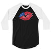 4th of July Lip 3/4 Sleeve Shirt