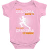 the best grandpas go running Baby Bodysuit