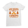 camping Ladies Fitted T-Shirt