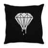 dripping diamond Throw Pillow