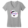 marshmallow love Women's V-Neck T-Shirt