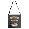 Super Cool Grandson Of A Freaking Awesome Father Adjustable Strap Totes