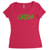black funny glow in dark glowing Women's Triblend Scoop T-shirt