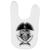skull with beard Baby Bibs