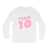 team 10 light pink Long Sleeve Shirts