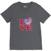 star spangled hammered V-Neck Tee