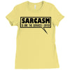 sarcasm services (2) Ladies Fitted T-Shirt