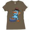 perry agent p Ladies Fitted T-Shirt