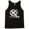 born to cycle forced to work Tank Top