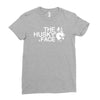 husky face Ladies Fitted T-Shirt