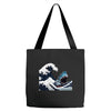 Great White Wave Shark Tote Bags