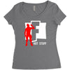 hot stuff batle royal gaming Women's Triblend Scoop T-shirt