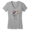 master bison Women's V-Neck T-Shirt