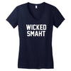 wicked smaht funny Women's V-Neck T-Shirt