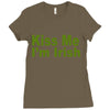 kiss me i'm irish Ladies Fitted T-Shirt