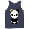 angry panda rainbow Tank Top