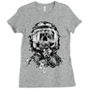 skull pilot Ladies Fitted T-Shirt