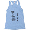 contents list Racerback Tank