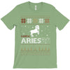 santa aries xhristmas ugly t shirts T-Shirt