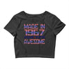 made in 1967 50 years of being awesome Crop Top