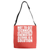 alcohol is a solution funny t shirt geek science alcohol shirt party b Adjustable Strap Totes