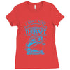 I Dont Need Therapy Need Fishing Ladies Fitted T-Shirt