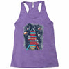 reading rocket ship Racerback Tank