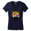 gamer gremlin stole pog Women's V-Neck T-Shirt