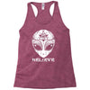 alien believe Racerback Tank