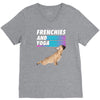 frenchies and yoga V-Neck Tee