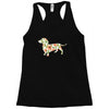 dachshund flower Racerback Tank