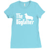 the dogfather pembroke welsh corgi white Ladies Fitted T-Shirt