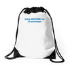 being awesome Drawstring Bags