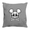 skull mickey 2 Throw Pillow