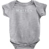 watson md   detective sherlock holmes house doctor tv show logo gift t Baby Onesie