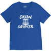 chain smoker disc V-Neck Tee