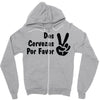 dos cervezas por favor Zipper Hoodie