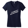 to obesity and beyond Women's V-Neck T-Shirt