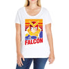 falcon punch out Ladies Curvy T-Shirt