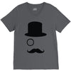 moustache gentleman V-Neck Tee
