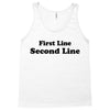 first line second line Tank Top