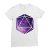 d20 galaxy Ladies Fitted T-Shirt