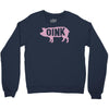 pig oink funny Crewneck Sweatshirt