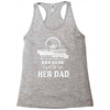i get awesome husband Racerback Tank