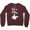 he's mine she's mine Crewneck Sweatshirt