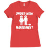 under new management stag night wedding mens Ladies Fitted T-Shirt