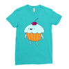 funny cartoon Ladies Fitted T-Shirt